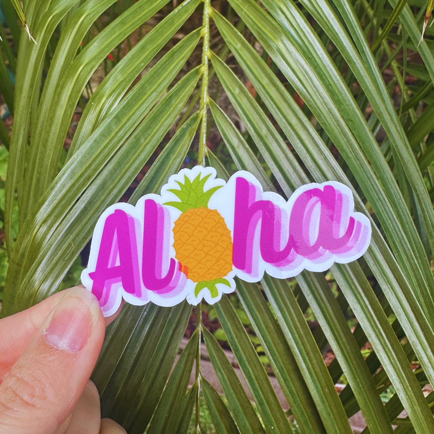 Aloha Pineapple Sticker – Veena & Co.