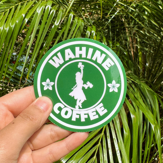 Wahine Coffee Sticker