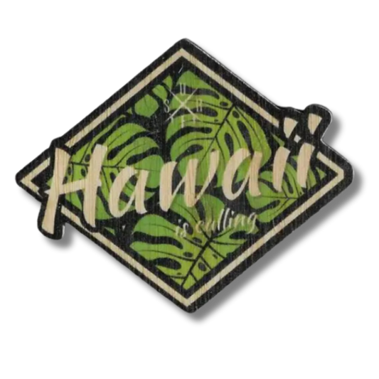 Hawaii Tropical Bamboo Sticker