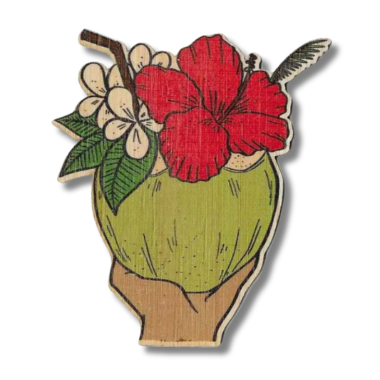 Hawaiian Drink Bamboo Sticker