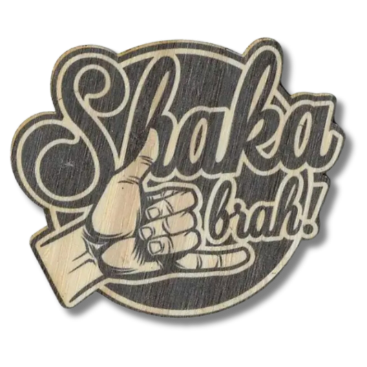 Shaka Brah Bamboo Sticker