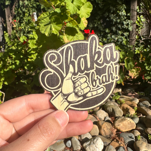 Shaka Brah Bamboo Sticker