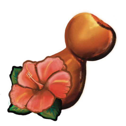 Hibiscus & Ipu Sticker