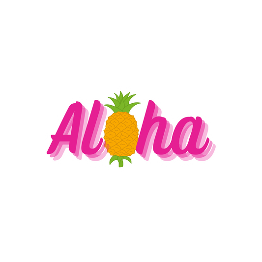 Aloha Pineapple Sticker